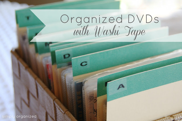 dvd washi tape labels main image