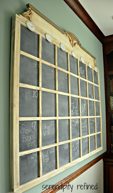 DIY Wall Chalkboard Calender Build Chalk Paint 10