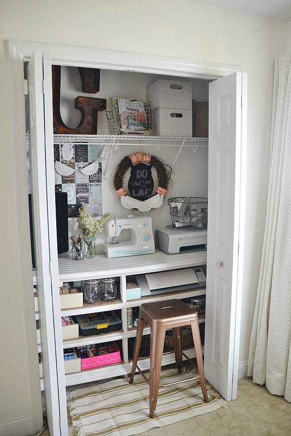 DIY craft closet office - 61833.showitstaging.com 