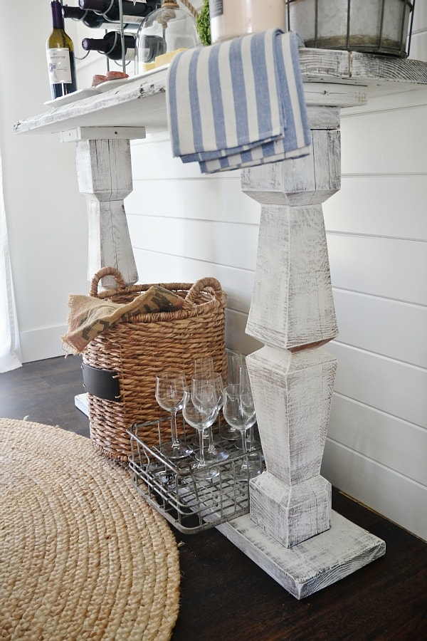 DIY Simple Dining room buffet - See how to make this super simple buffet in a few easy steps. This piece would also make a great DIY entryway table, sofa table, & so much more! 