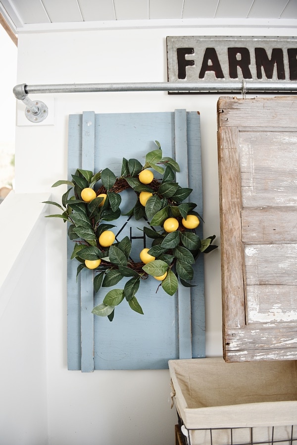 Cozy Neutral Farmhouse Style Living Room - With Ikea Ektorp Sectional. Cozy cottage style vibe makeover progress with source list of everything in the room - Great pin for neutral cozy home decor! 