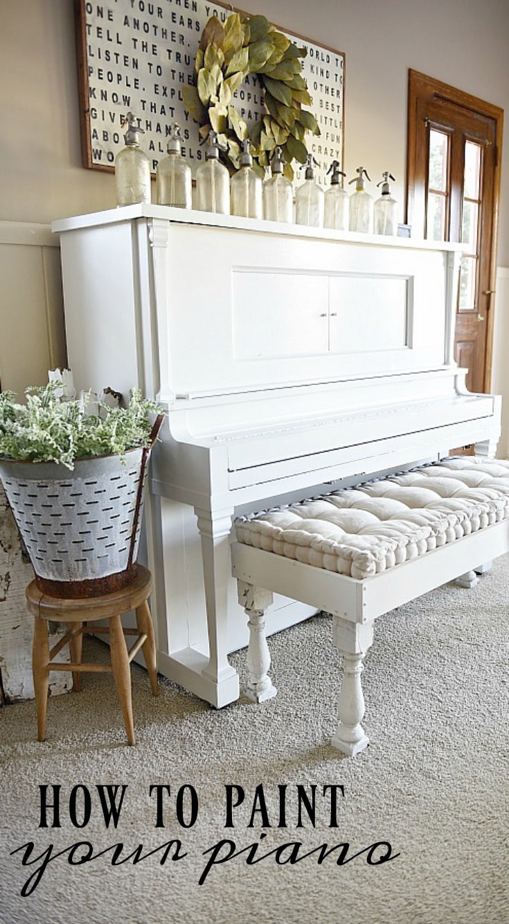 How To paint your piano: An easy update for any old piano & how to make it fit your home decor style. 