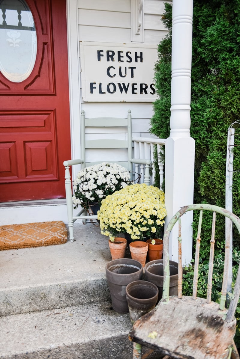 Liz Marie Blog Porch Fresh Cut Flowers Sign_0004