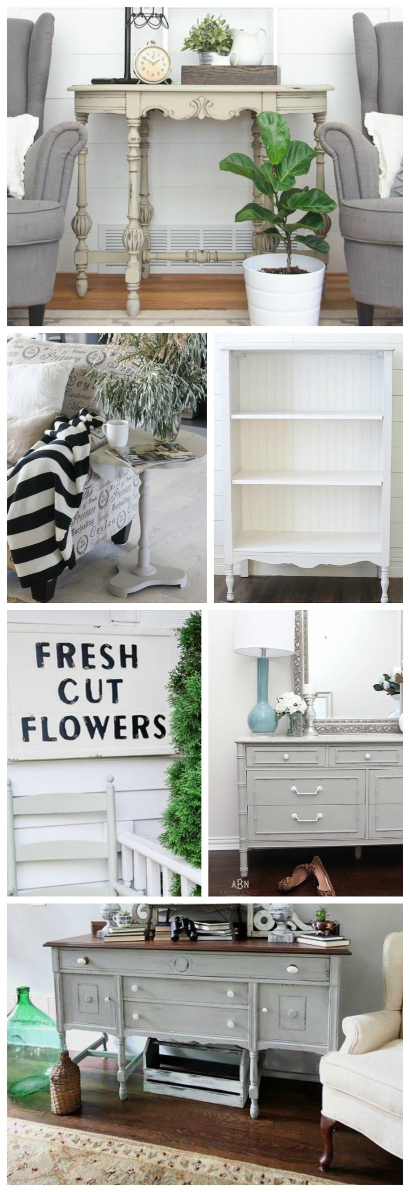 Chalk paint Farmhouse makeovers - Great inspiration for cottage & farmhouse decor