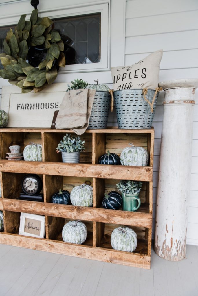 DIY nesting boxes - A great farmhouse style piece of furniture that is super easy to make! A great storage piece or a styling piece any room inside and outside. A great pin for farmhouse decor inspiration! 