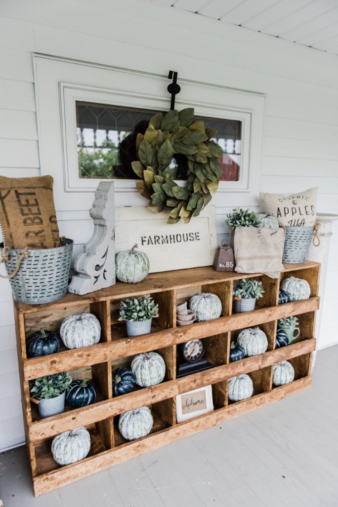 DIY nesting boxes - A great farmhouse style piece of furniture that is super easy to make! A great storage piece or a styling piece any room inside and outside. A great pin for farmhouse decor inspiration! 
