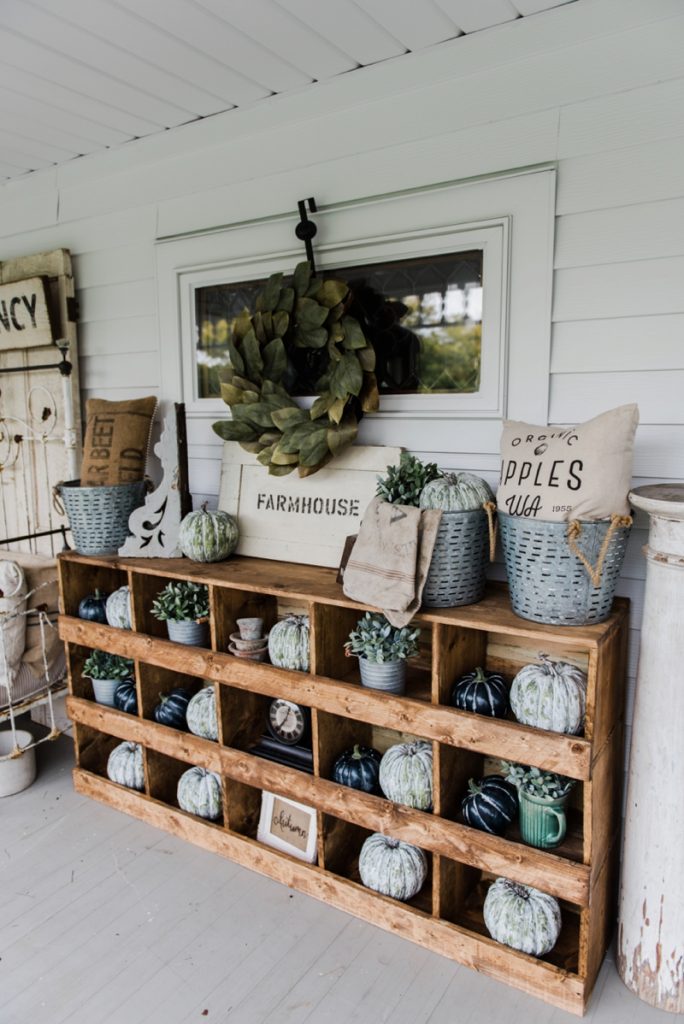 DIY nesting boxes - A great farmhouse style piece of furniture that is super easy to make! A great storage piece or a styling piece any room inside and outside. A great pin for farmhouse decor inspiration! 