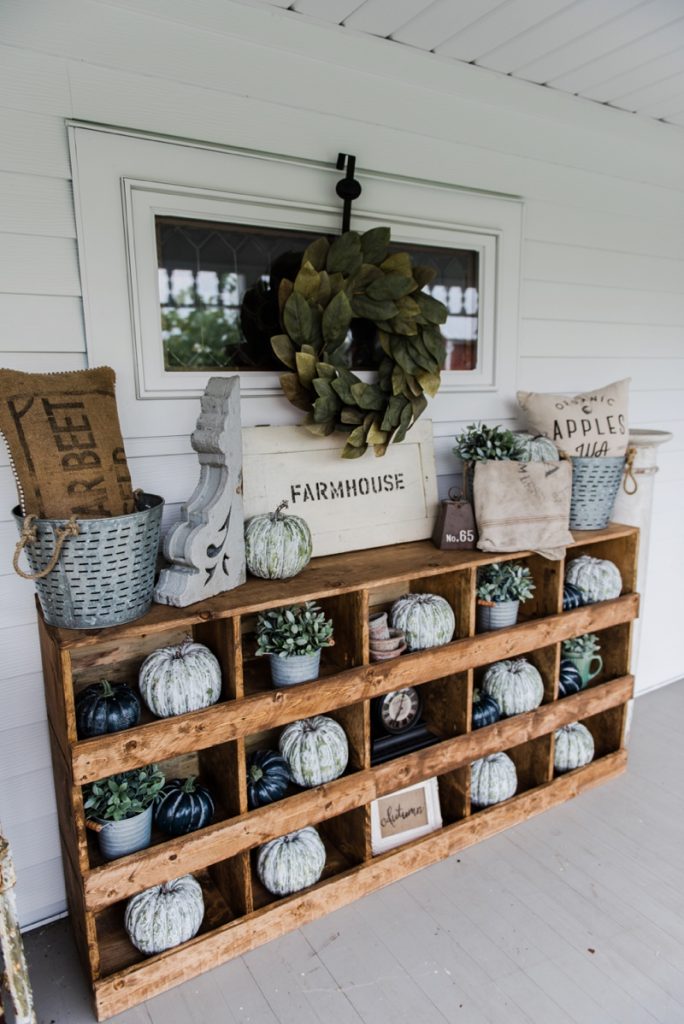 DIY nesting boxes - A great farmhouse style piece of furniture that is super easy to make! A great storage piece or a styling piece any room inside and outside. A great pin for farmhouse decor inspiration! 