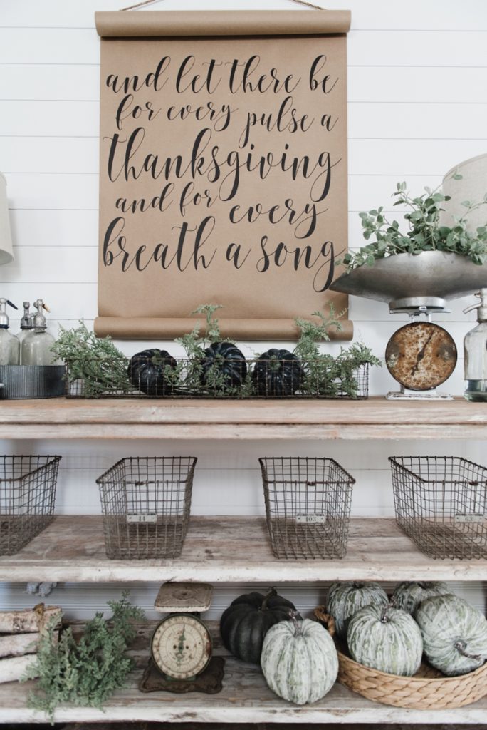 DIY Farmhouse Dining Room buffet - Could be a great TV console, sofa table, entryway table, kitchen island, & so much more! Great tutorial and farmhouse style decor inspiration! 