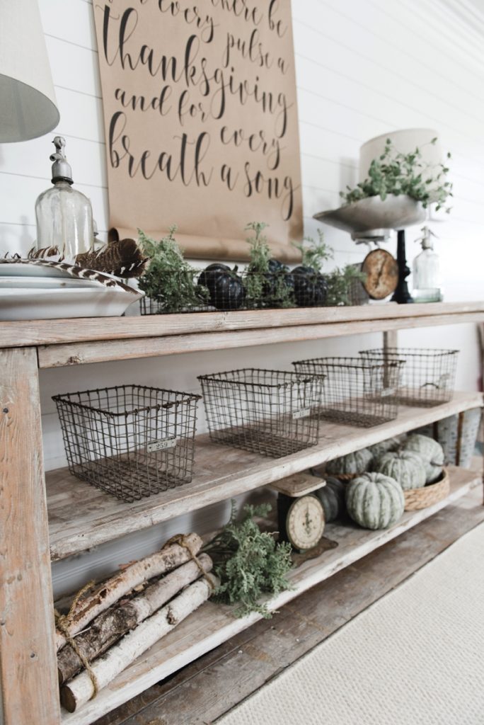 DIY Farmhouse Dining Room buffet - Could be a great TV console, sofa table, entryway table, kitchen island, & so much more! Great tutorial and farmhouse style decor inspiration! 