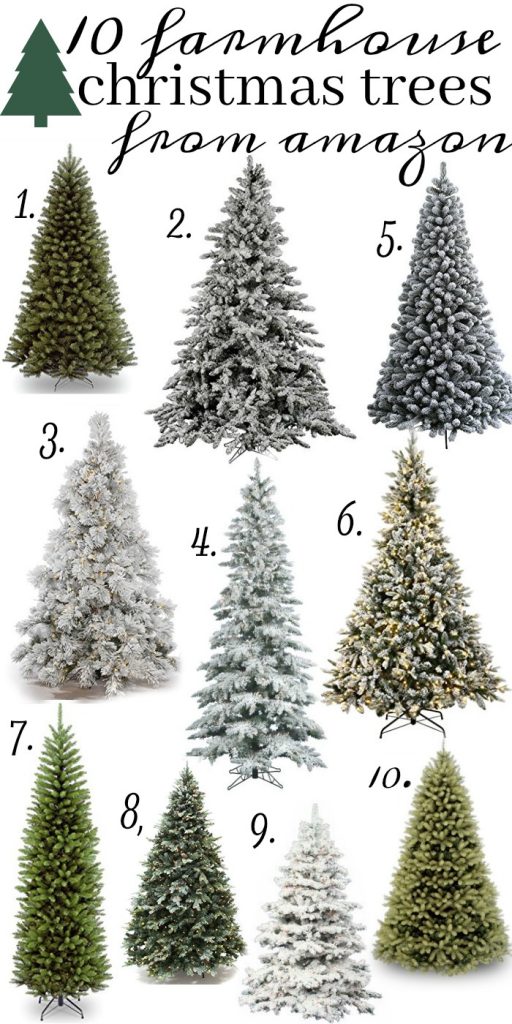 The 10 Best farmhouse style christmas trees all from Amazon! 