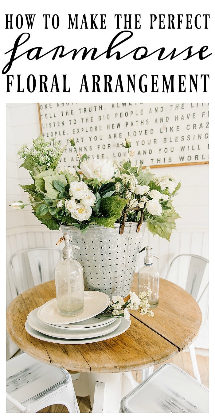 How to Make the Perfect Farmhouse Floral Arrangement