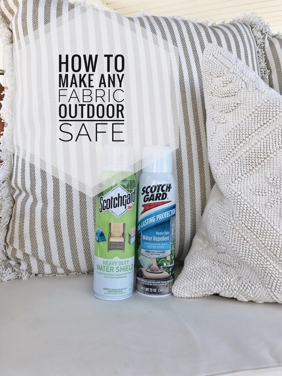 How to Make any Fabric Outdoor Safe with Scotchgard 