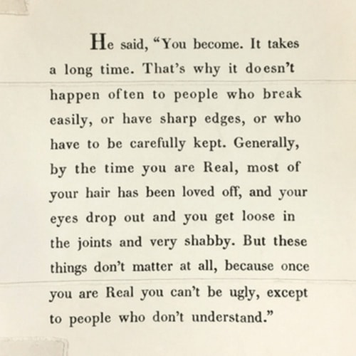Velveteen Rabbit Quote