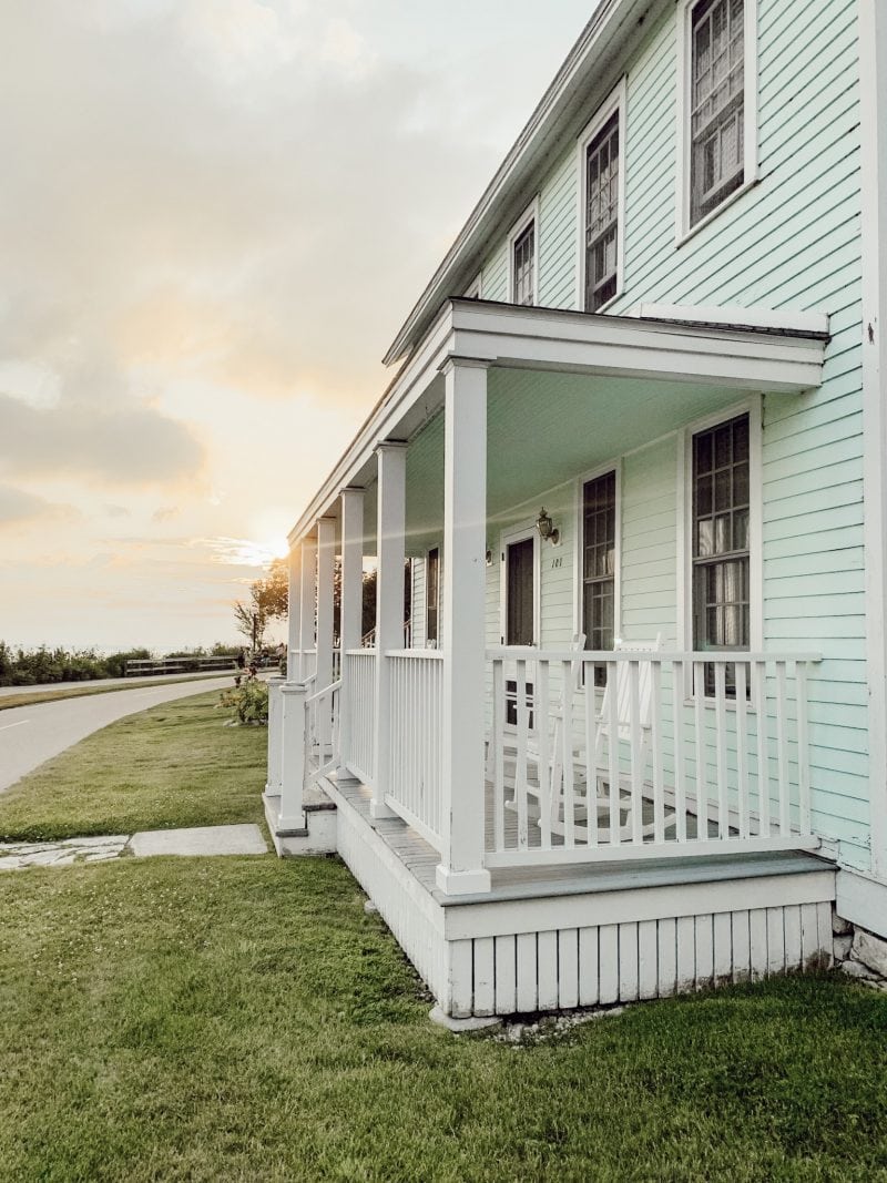 Mackinac Island Sunset of West Side of Island