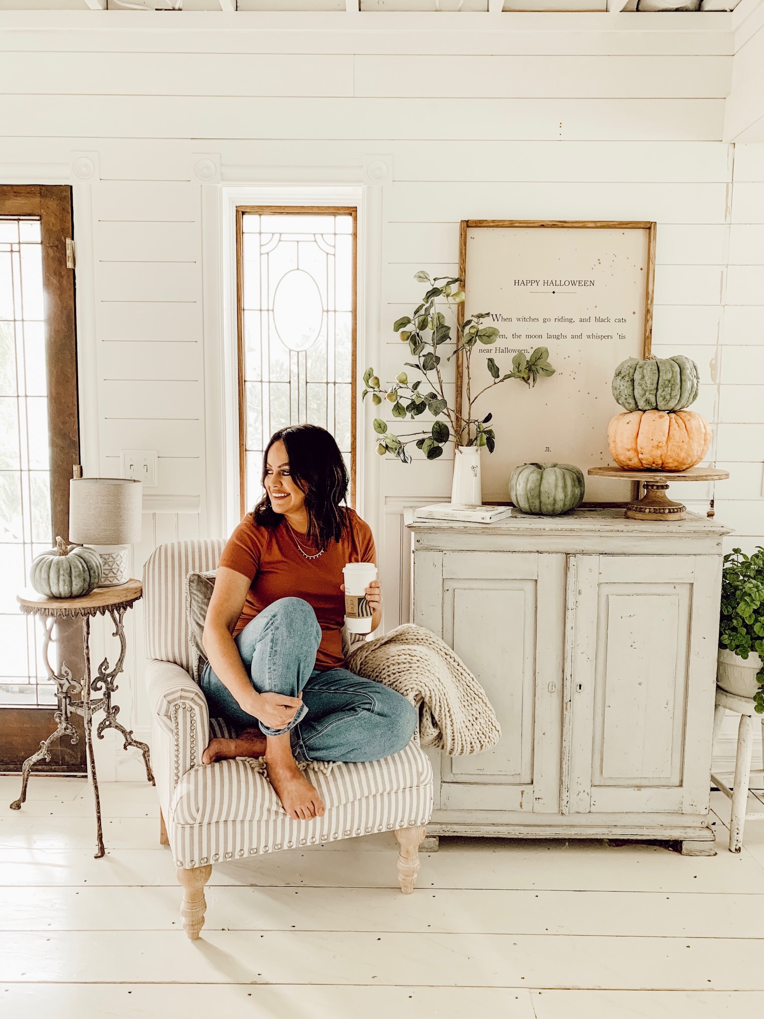 cozy fall corner from walmart
