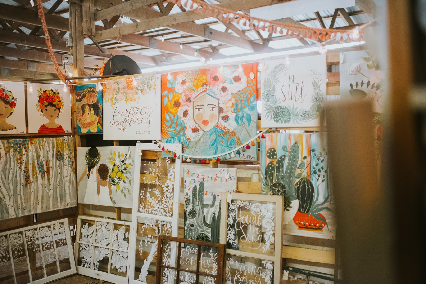 Painted Signs from Found Cottage Mercantile Market