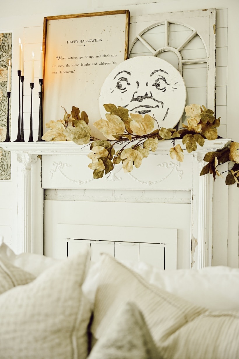 Cozy Halloween Mantel