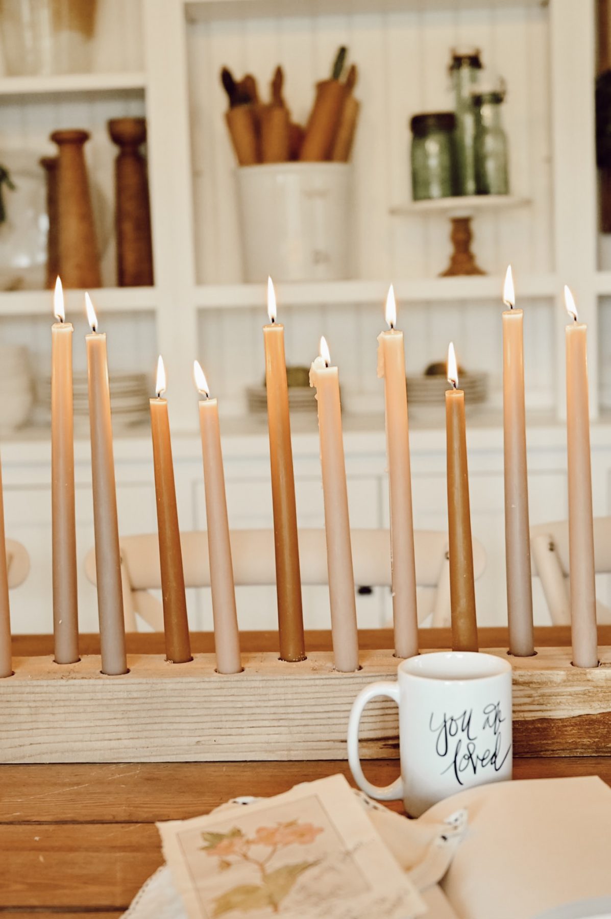 Decorate your next tablescape with this easy DIY Candlestick Holder