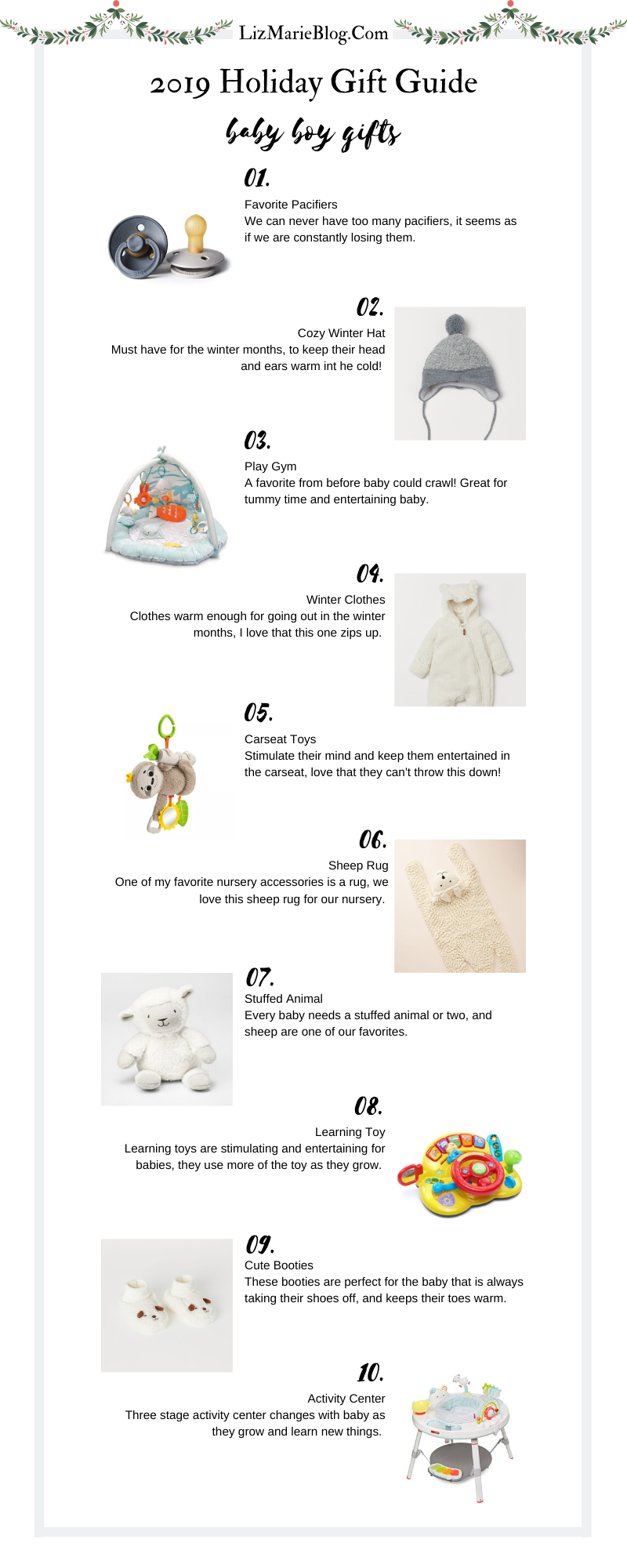 Christmas baby boy gift guide