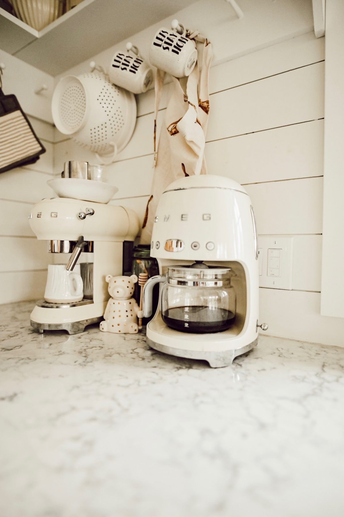 Coffee maker with white Countertops