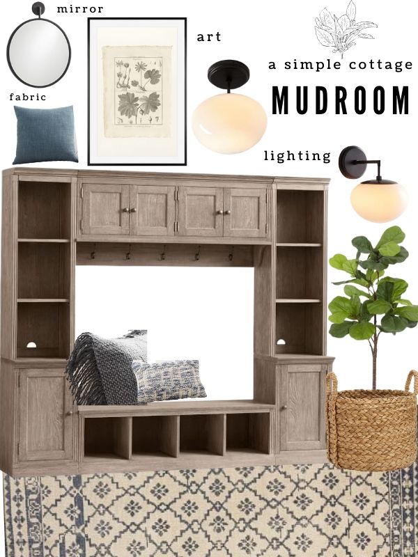 Simple Cottage Mudroom