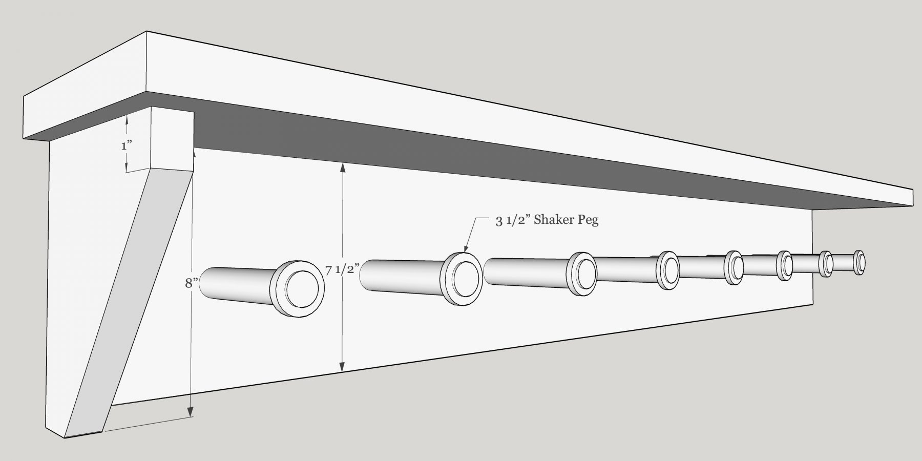 How to Build a Kitchen Peg Rail