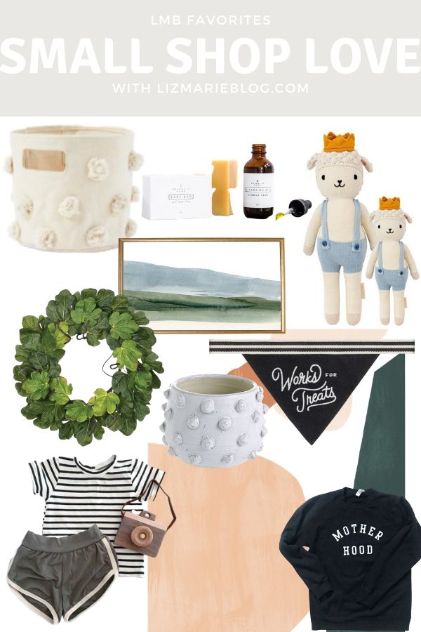 A grouping of top selling items from small business boutiques around the United States