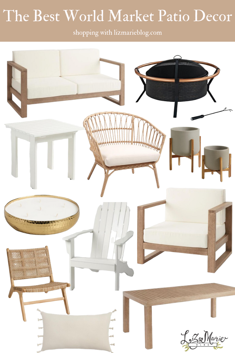 The Best World Market Patio Furniture and Decor Graphic