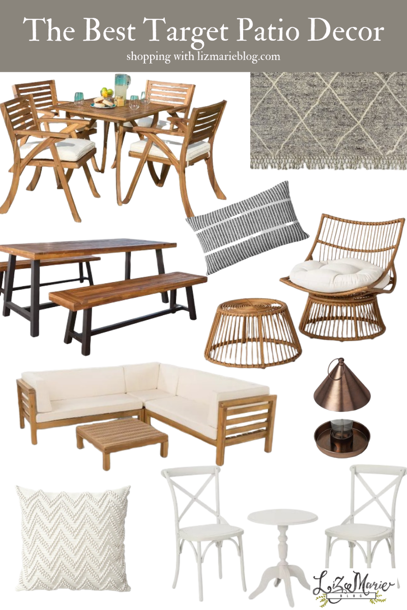 The Best Target Patio Furniture and Decor Graphic