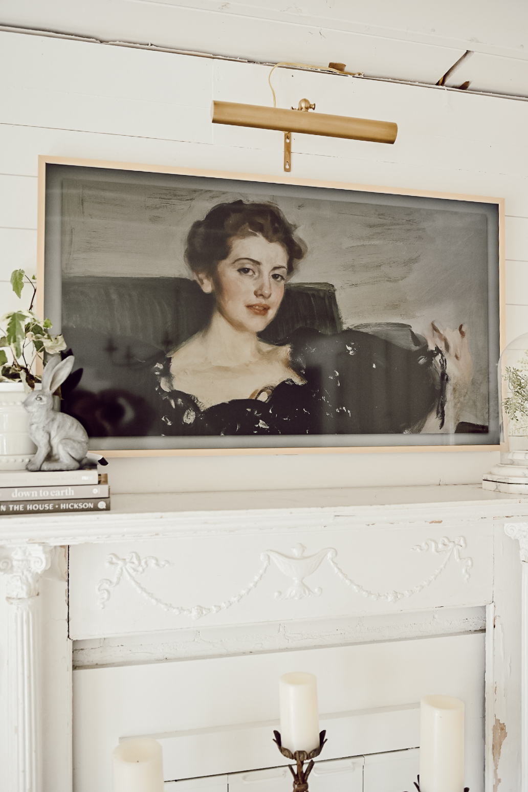 The Samsung Frame TV with a neutral border