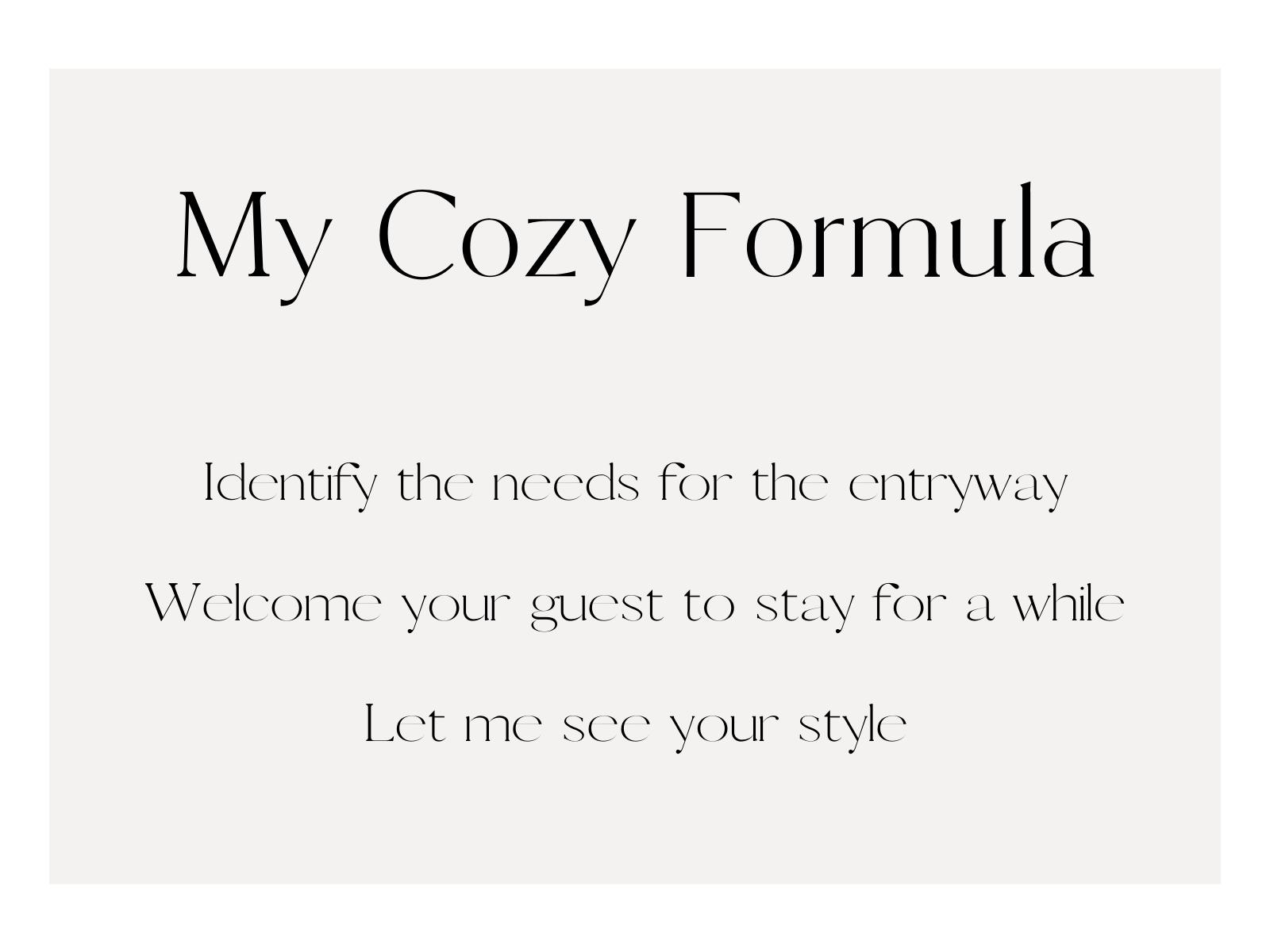 Liz Marie Cozy Formula for Entryway Functional Styling