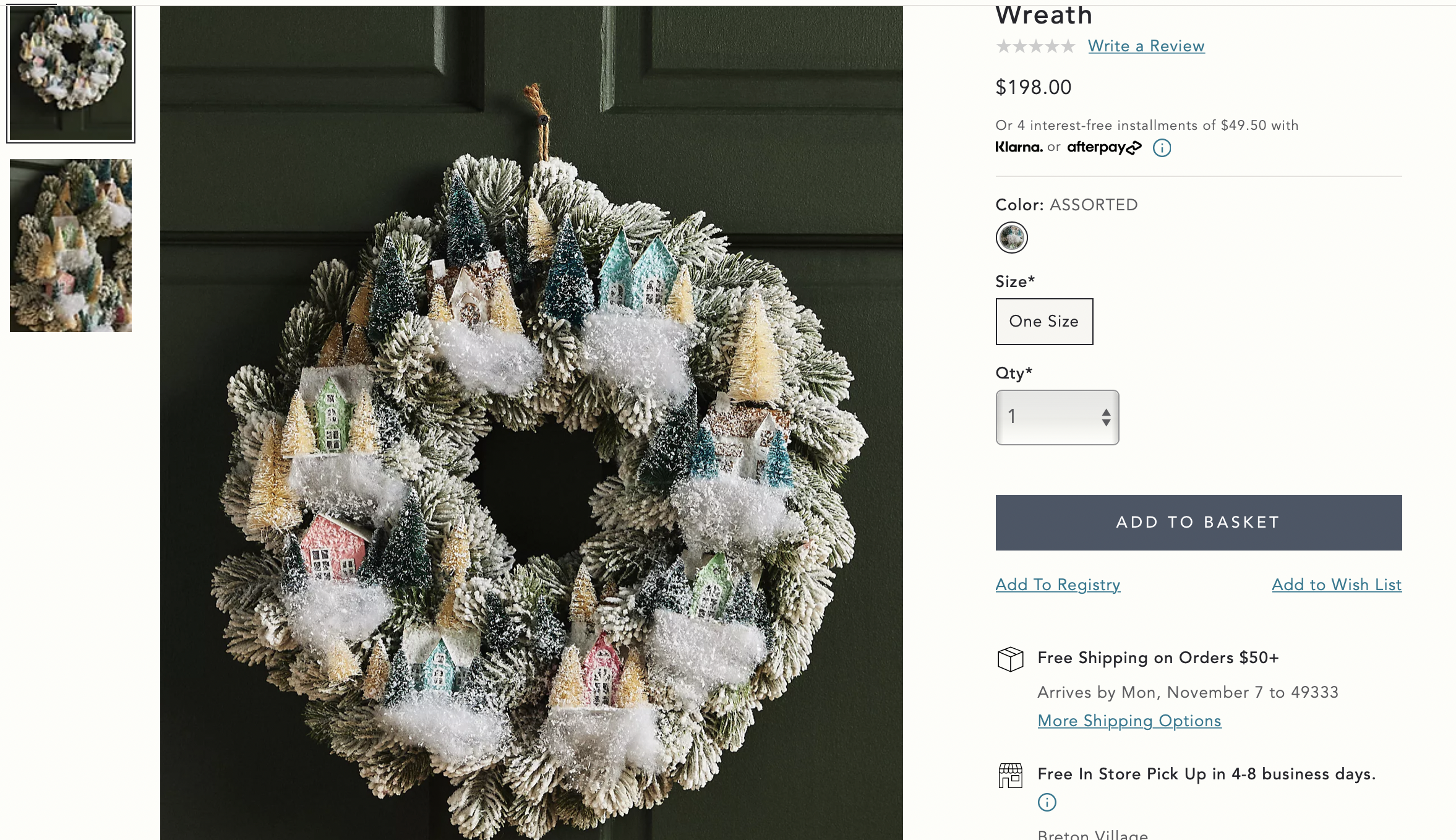 Anthropologie Wreath Inspiration for DIY