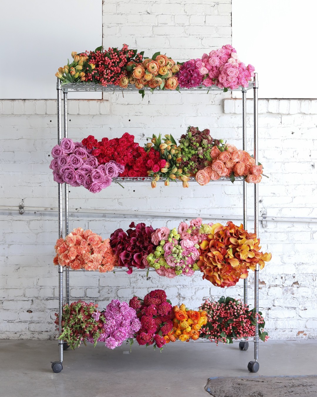 Rack of Spring Florals for your next vignette